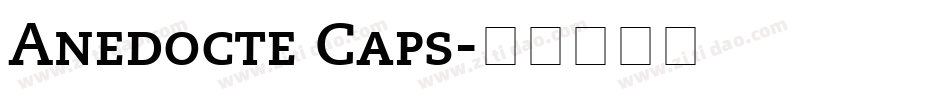Anedocte Caps字体转换